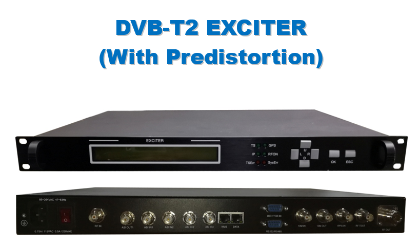 DVB-T2 EXCITER/MODULATOR WITH PREDISTORTION